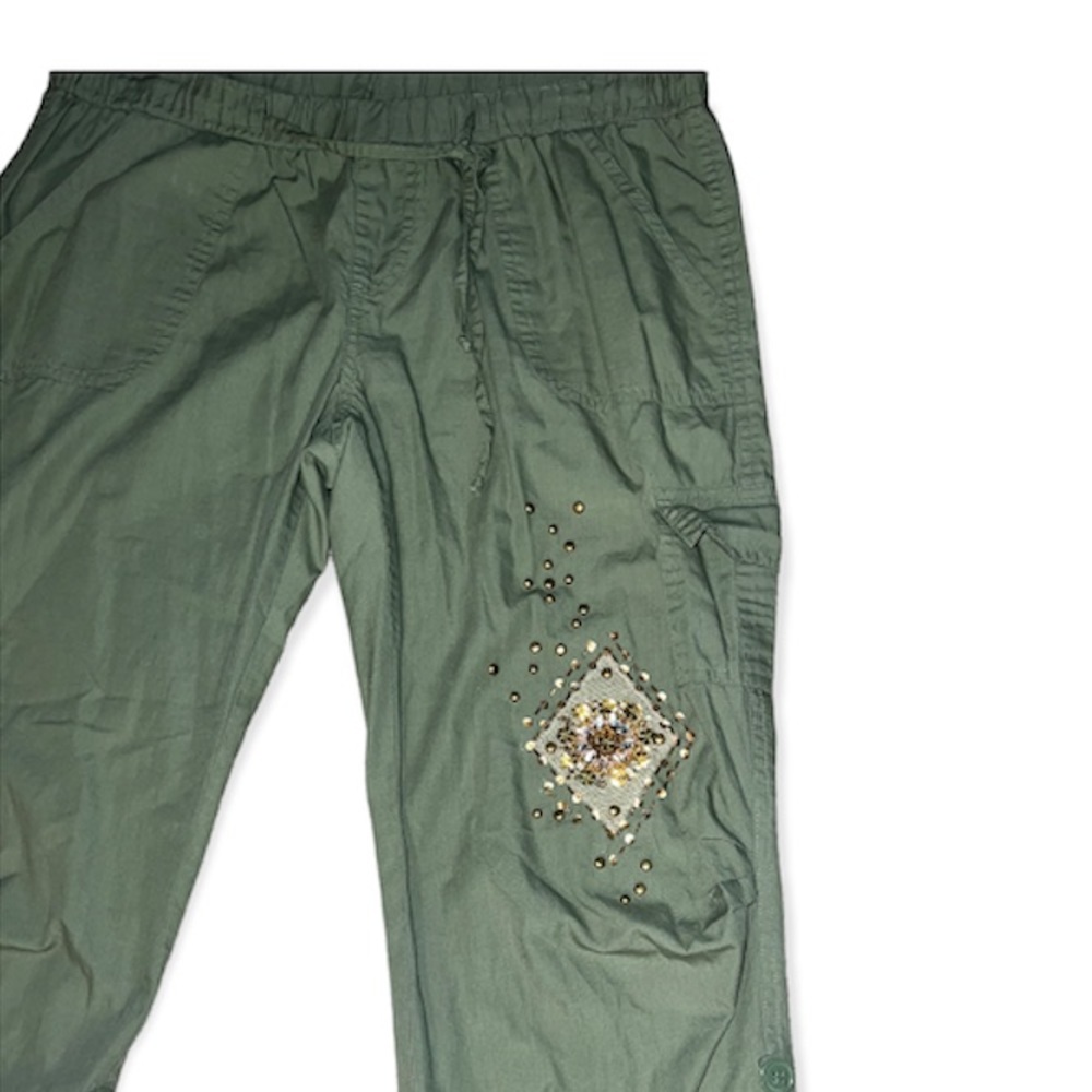 Y2K Big Flirt Green Pants - Picture 4 of 7